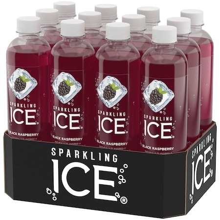 Sparkling Ice Black Raspberry Sparkling Water 17 oz. Bottle, PK12 PK12 FG00014
